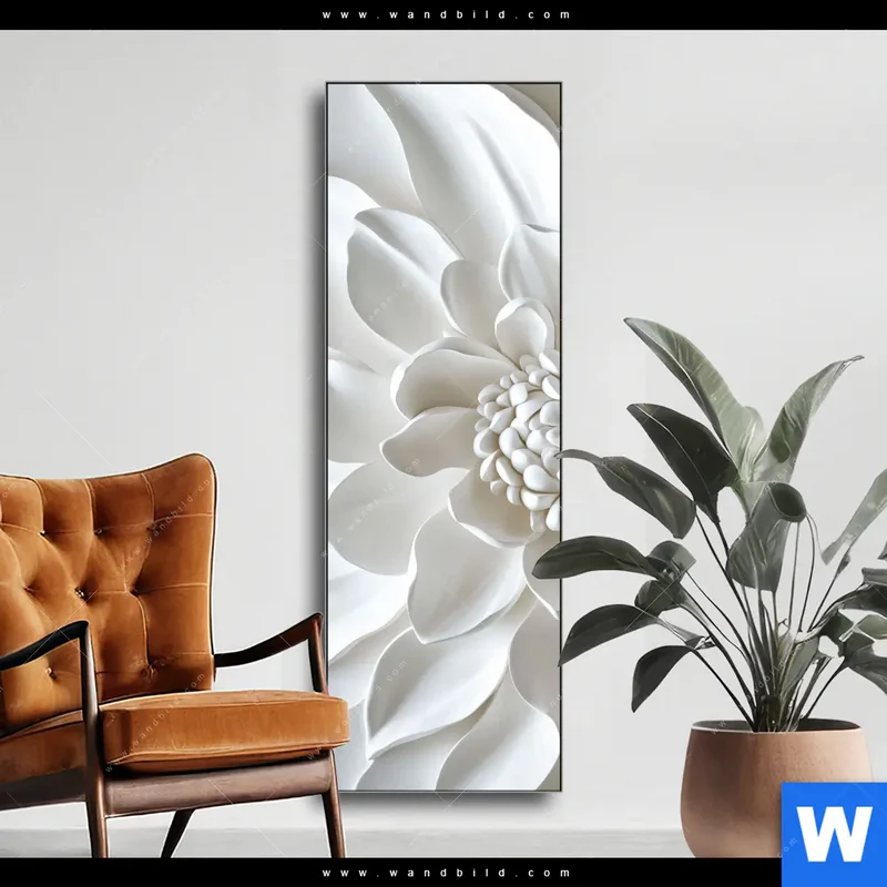 Wechselmotiv | Weiße Blüte | Schmal