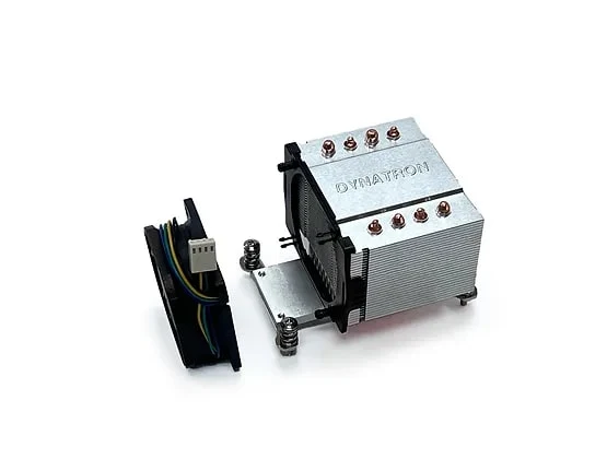 Dynatron A47 AMD AM4/AM5 2U Active Aluminum Stacked Fin with Heat Pipes CPU Cooler - Up to 170W TDP