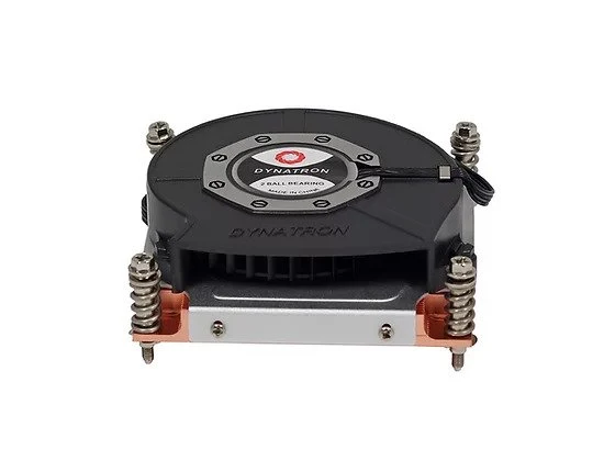 Dynatron Q3 Intel 1700 Blower with PWM function, All-Copper Active Cooler for 1U Server Solution, Support 125 Watts CPU TDP