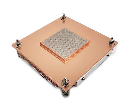 Dynatron Q3 Intel 1700 Blower with PWM function, All-Copper Active Cooler for 1U Server Solution, Support 125 Watts CPU TDP