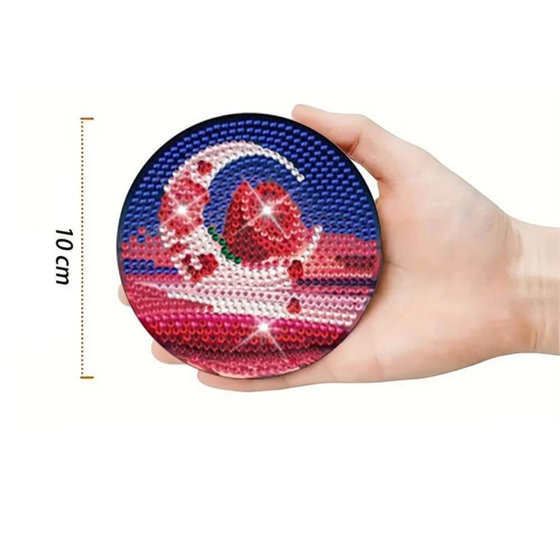 5D Diamond Painting Untersetzer Mond