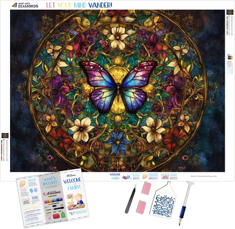 Butterflies and Blossoms Mandala