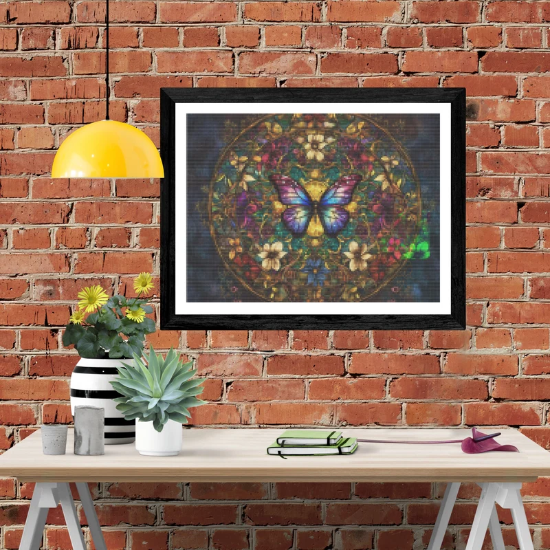 Butterflies and Blossoms Mandala