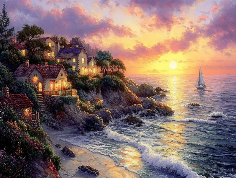 Sunset Over Serenity Cove