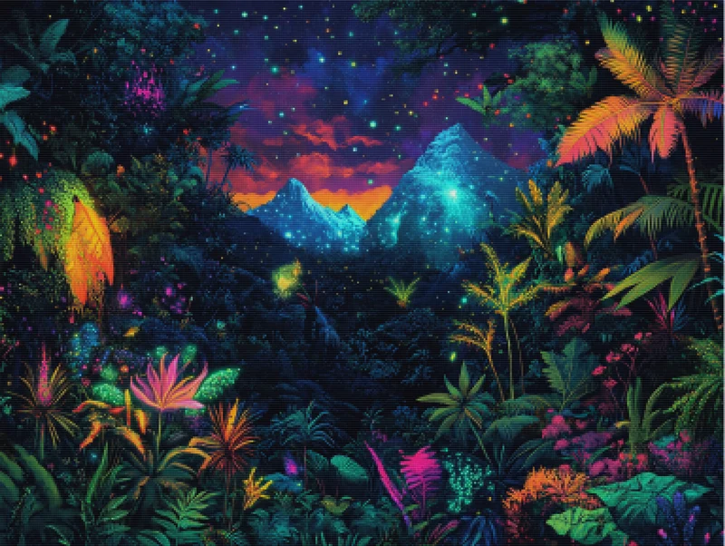 Electric Jungle at Midnight