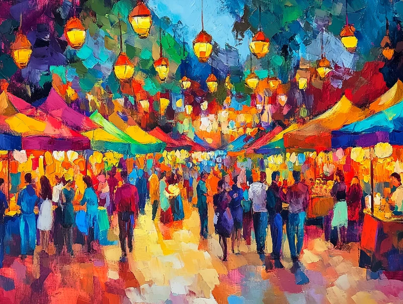 Carnival of Colors at the Market Square