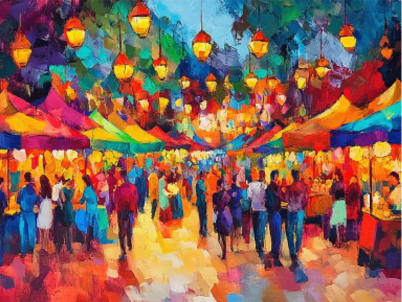 Carnival of Colors at the Market Square