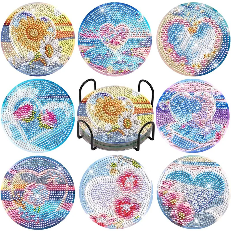5D Diamond Painting Untersetzer Love