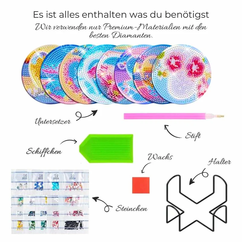5D Diamond Painting Untersetzer Love