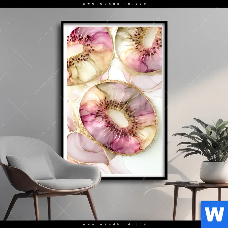 Poster | Kiwi - Edle Fruchtfantasie | Hochformat