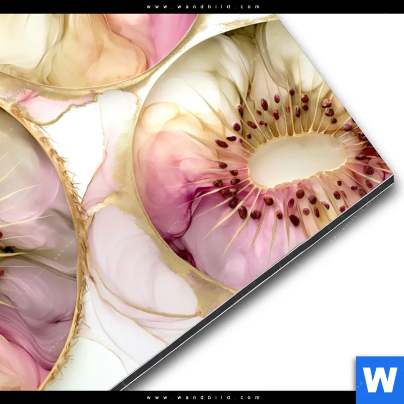 Alu-Dibond Bild | Kiwi - Edle Fruchtfantasie | Querformat