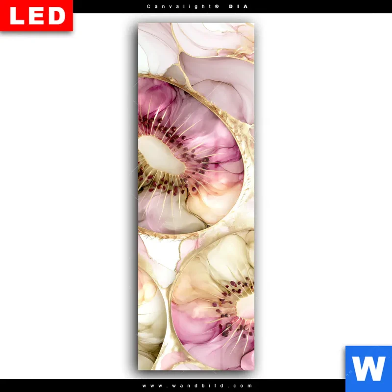 Wechselmotiv Acrylglas Canvalight® DIA | Kiwi - Edle Fruchtfantasie | Schmal