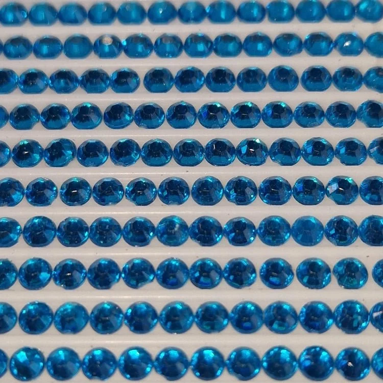 DMC 3843 Electric Blue - rund Steine - Strass - Diamond Painting