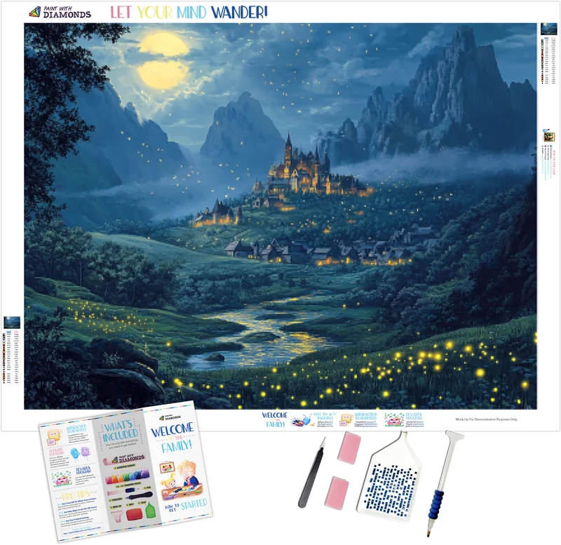Nightfall Over the Enchanted Valley