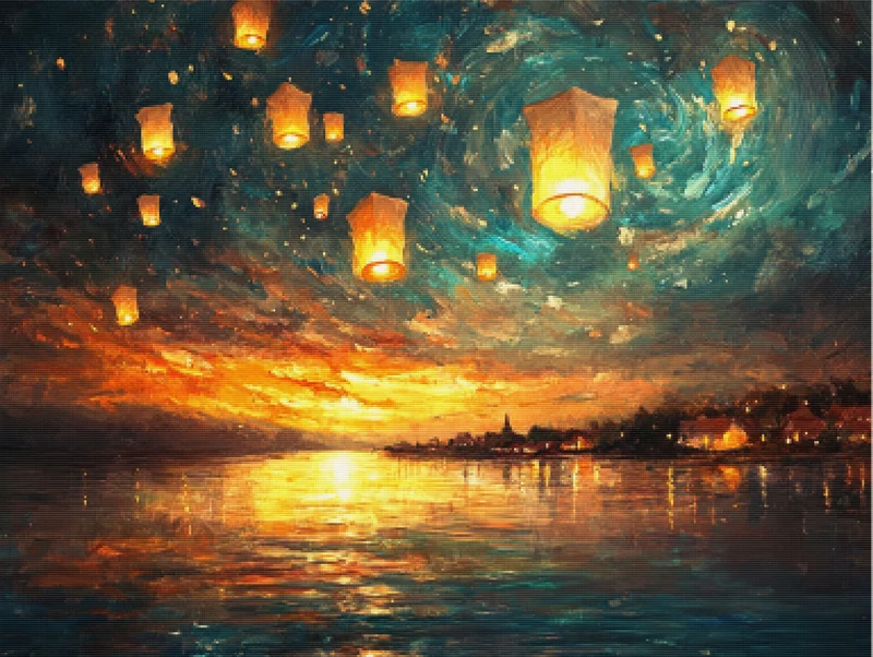 Lanterns Over the River