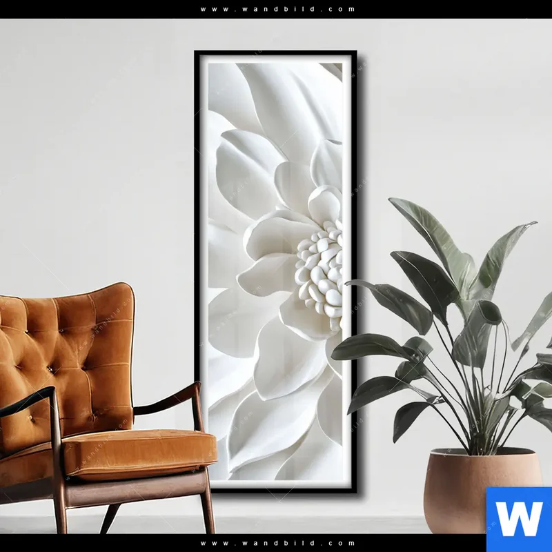 Poster | Weiße Blüte | Schmal