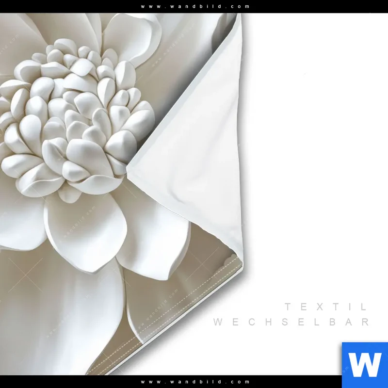 Wechselmotiv | Weiße Blüte | Quadrat