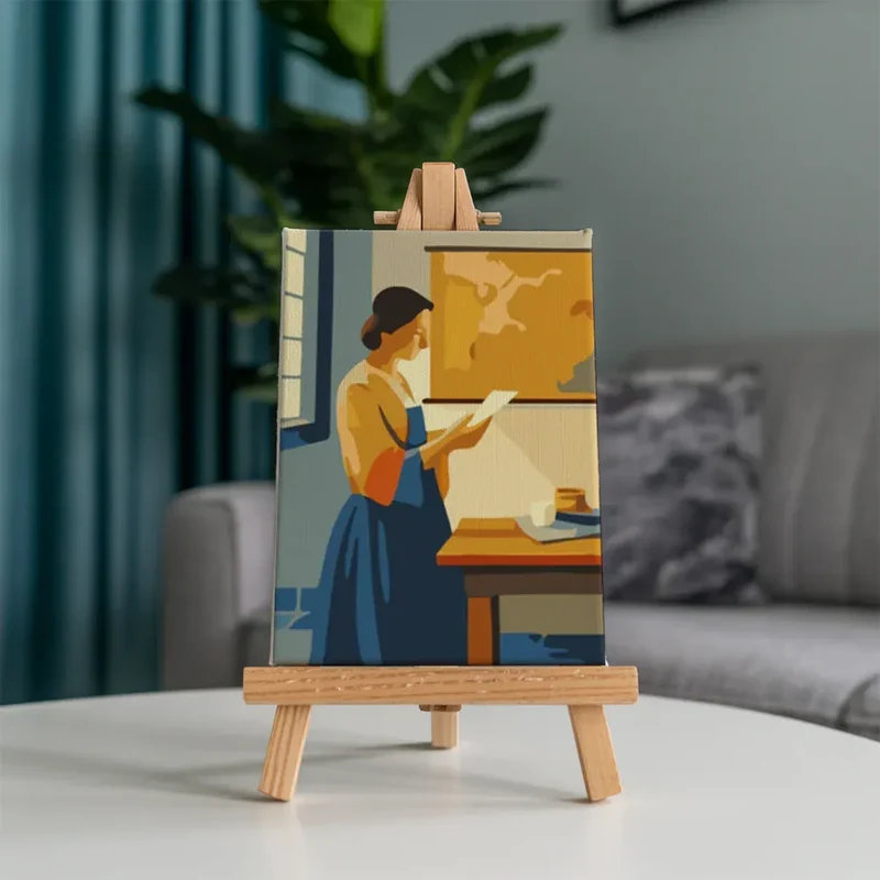 Malen nach Zahlen – 6 Mini-Gemälde - Mini-Kollektion von Johannes Vermeer