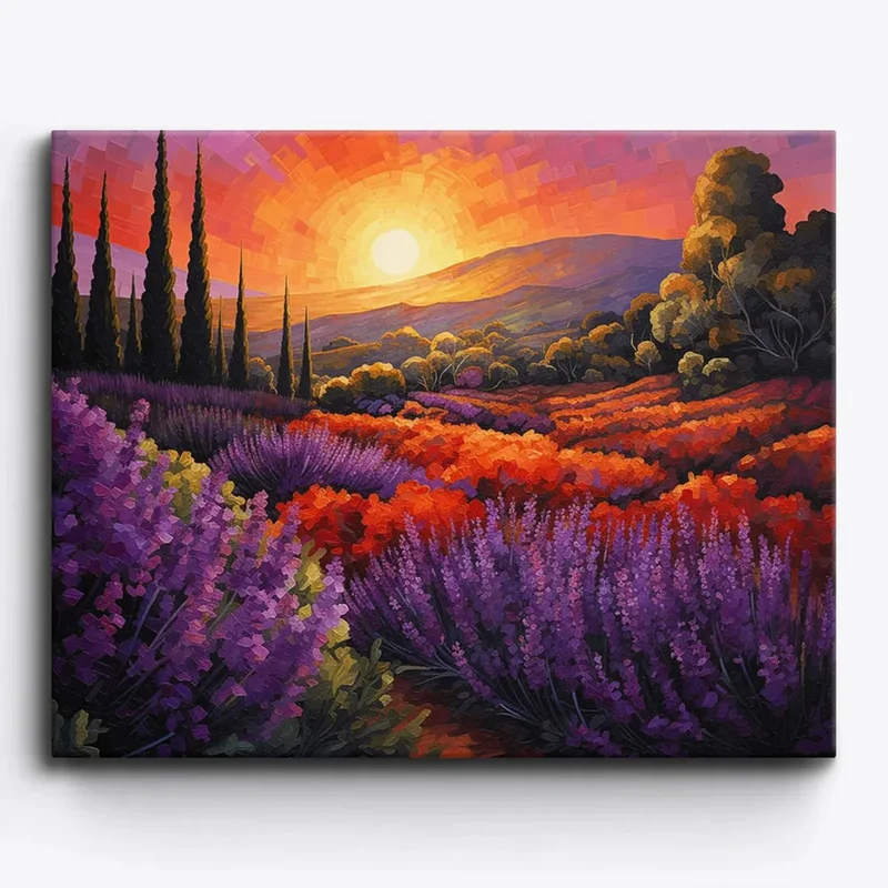 Malen nach Zahlen - Provence in Flammen