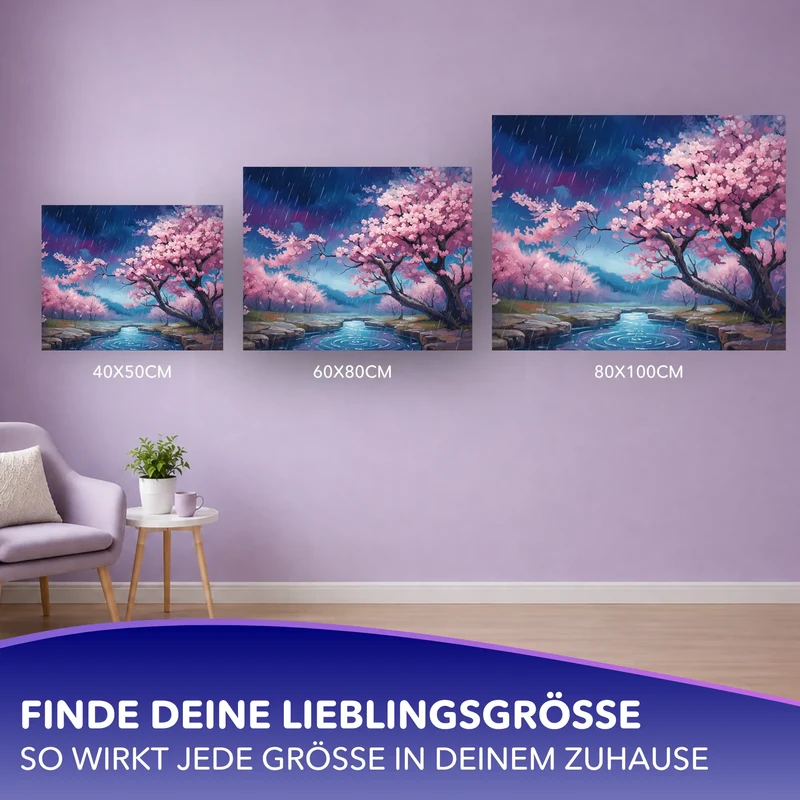 Malen nach Zahlen - Blütenregen