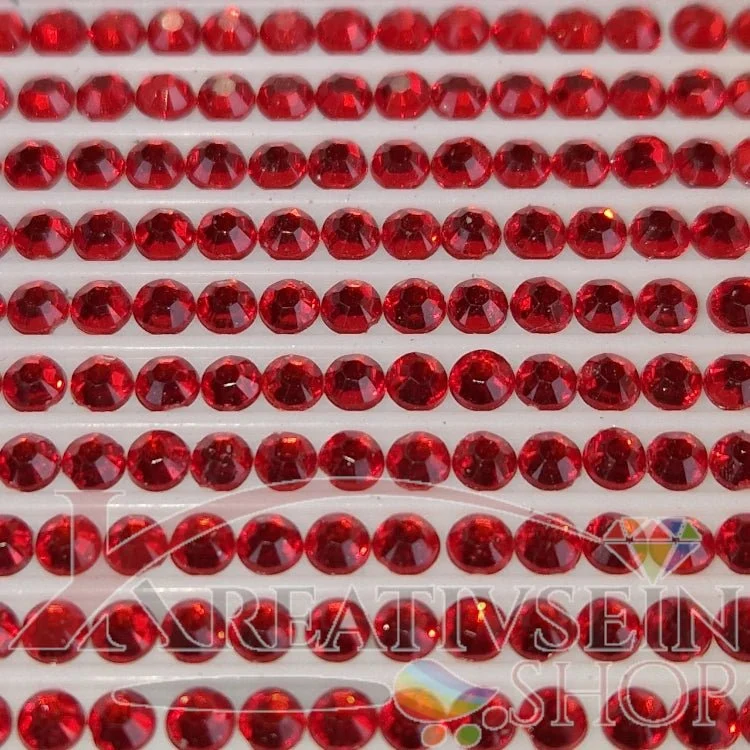 DMC 666 Christmas Red LT - rund Steine - Strass - Diamond Painting