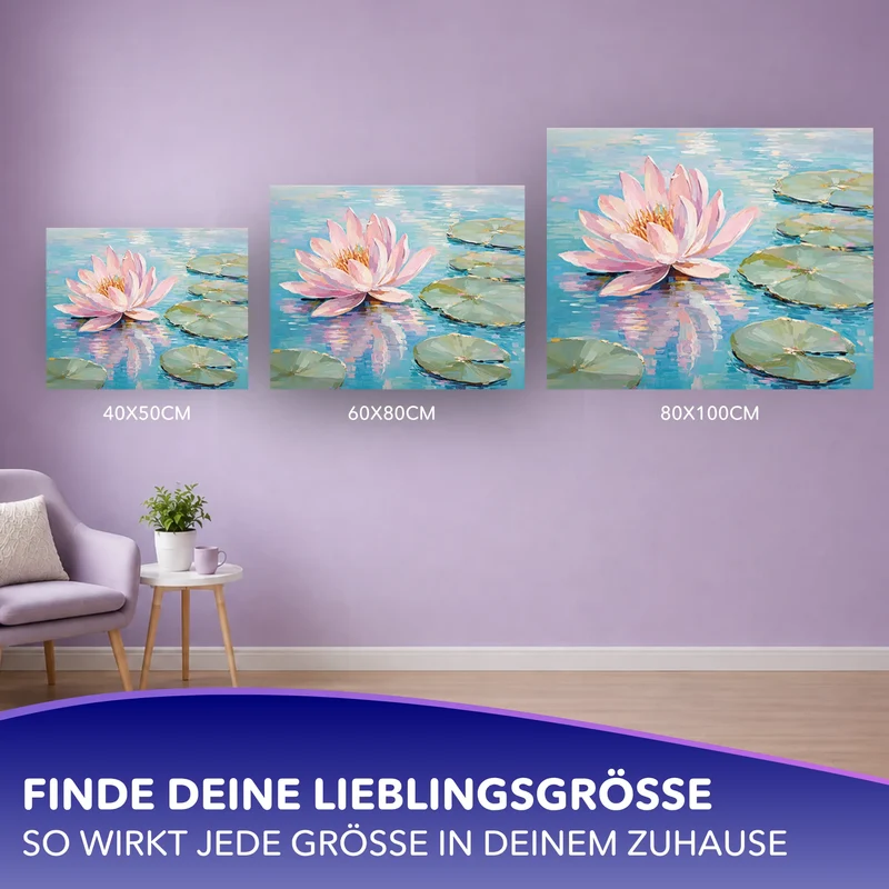 Malen nach Zahlen - Sanft erblüht