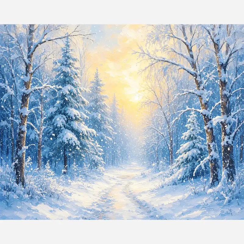 Malen nach Zahlen - Zauber des Winters