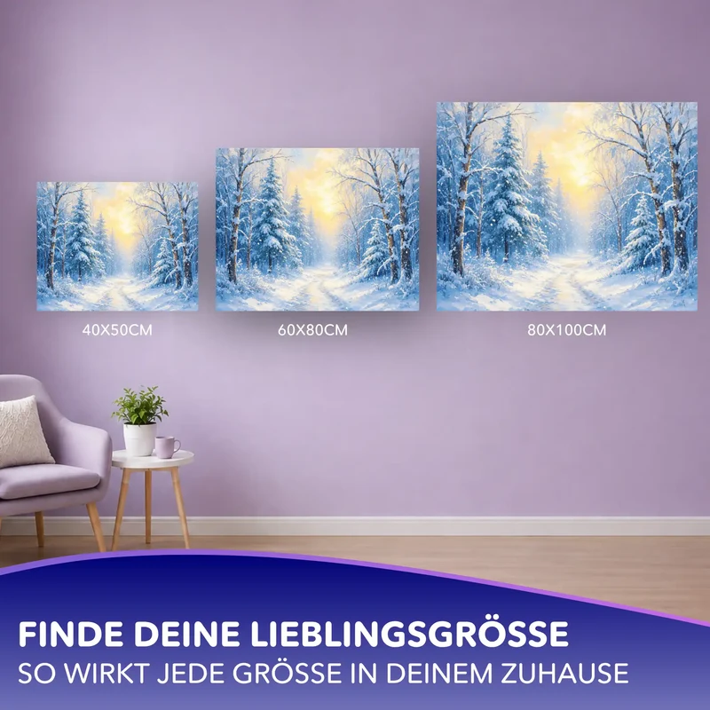 Malen nach Zahlen - Zauber des Winters