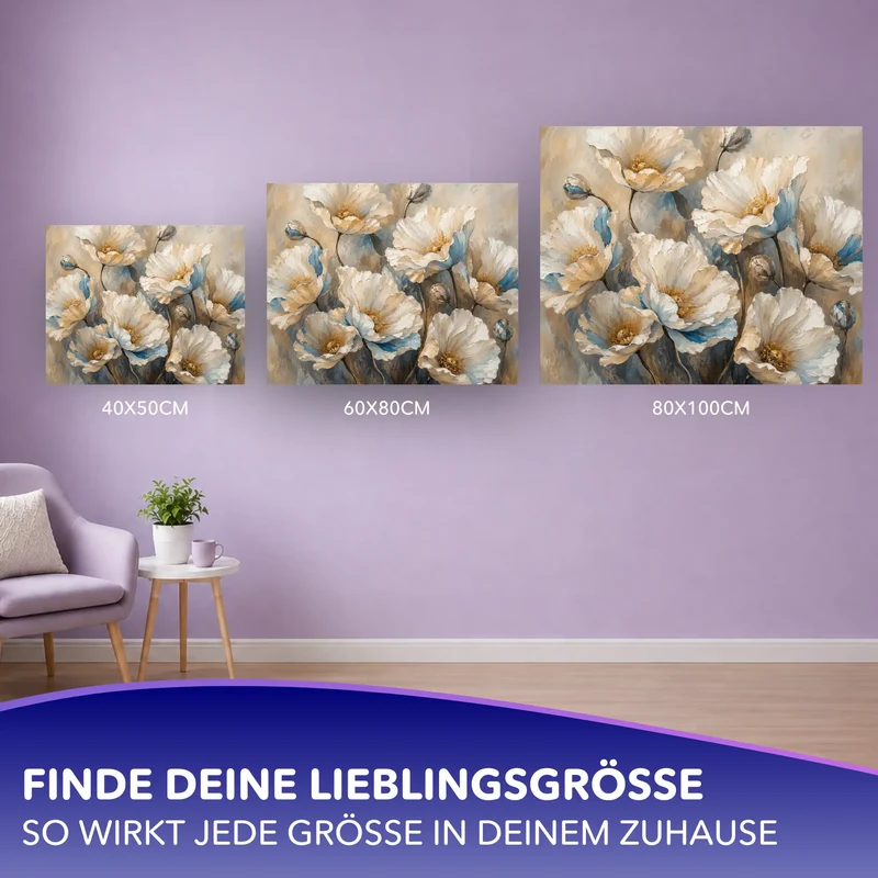 Malen nach Zahlen - Blüten im Licht