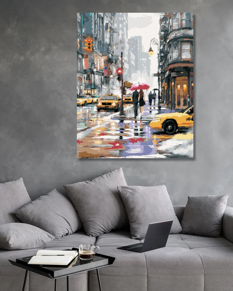 Diamond painting - GELBE TAXIS IN NEW YORK (RICHARD MACNEIL)