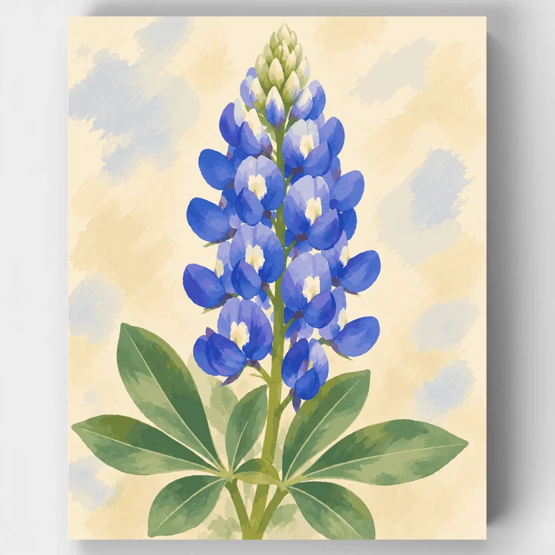 Bluebonnet Spike - Paint by Numbers Kit