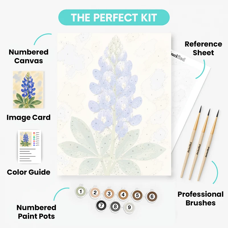 Bluebonnet Spike - Paint by Numbers Kit