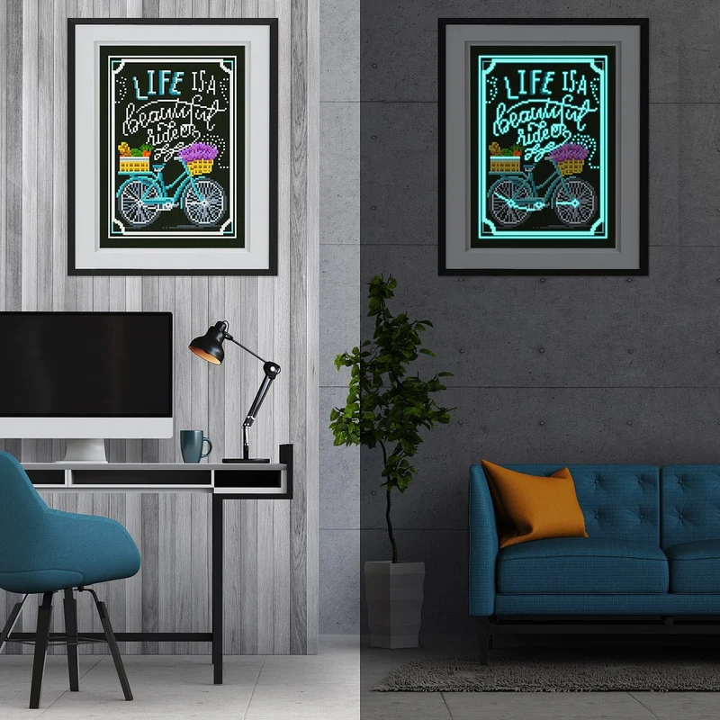 Life - Glow in the Dark Diamond Painting