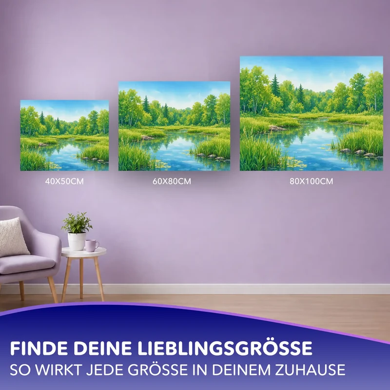Malen nach Zahlen - Aquarell des Sommers