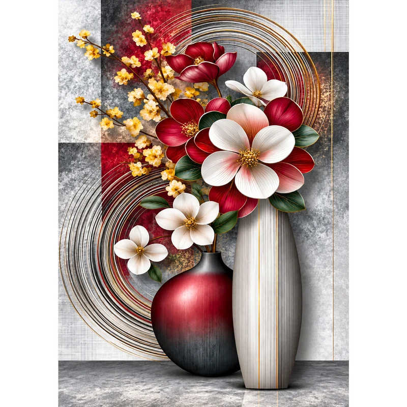 5D Diamond Painting – Valentina in Rubin & Gold