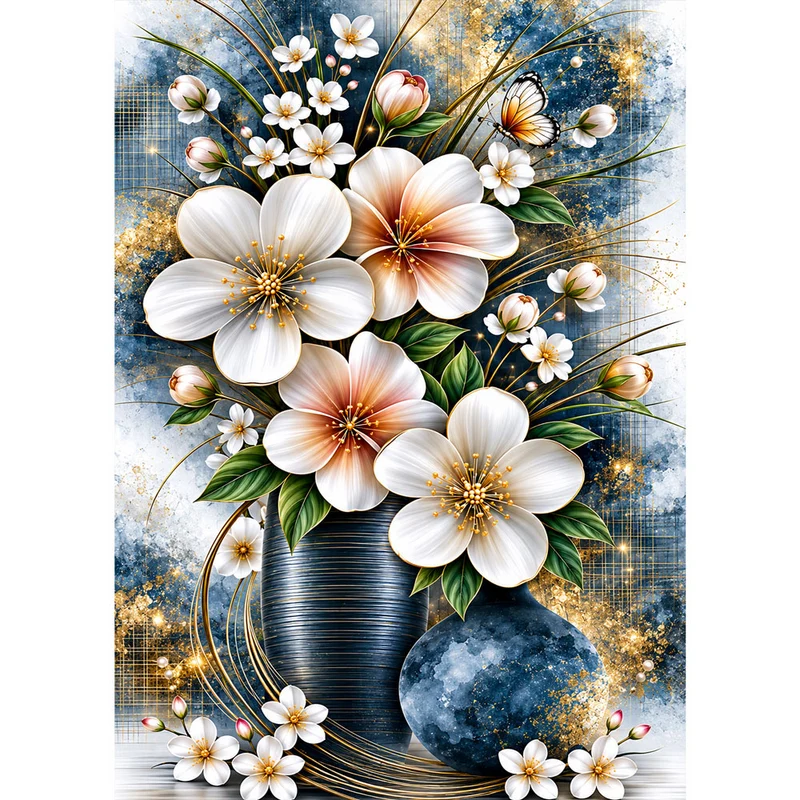 5D Diamond Painting – Aurelia im Garten der Eleganz