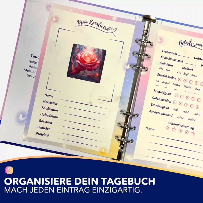Aufkleber 5er-Set - Herzflamme