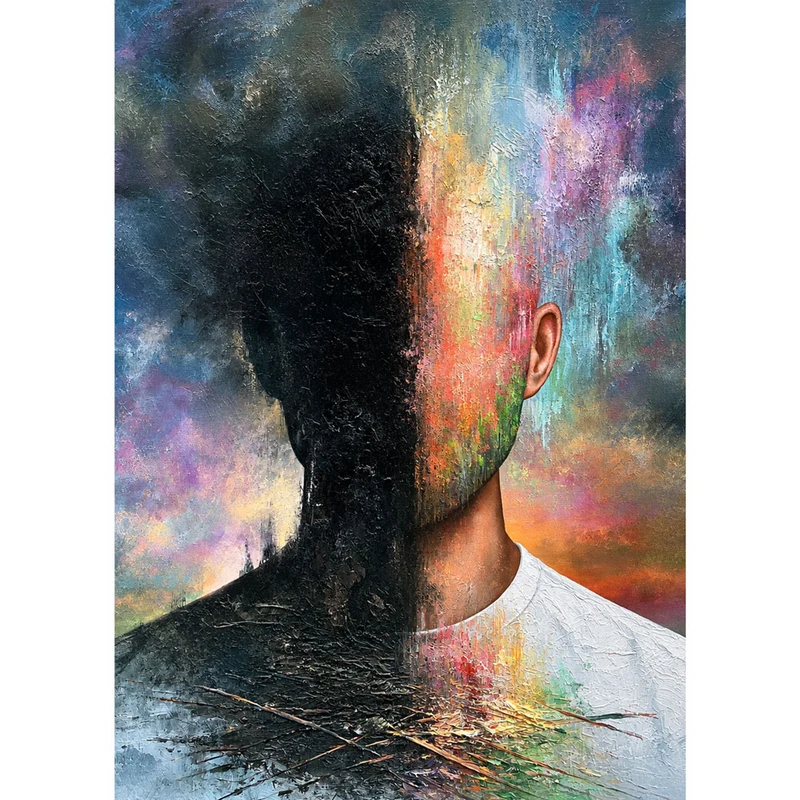 5D Diamond Painting – Zwischen Schatten und Farben