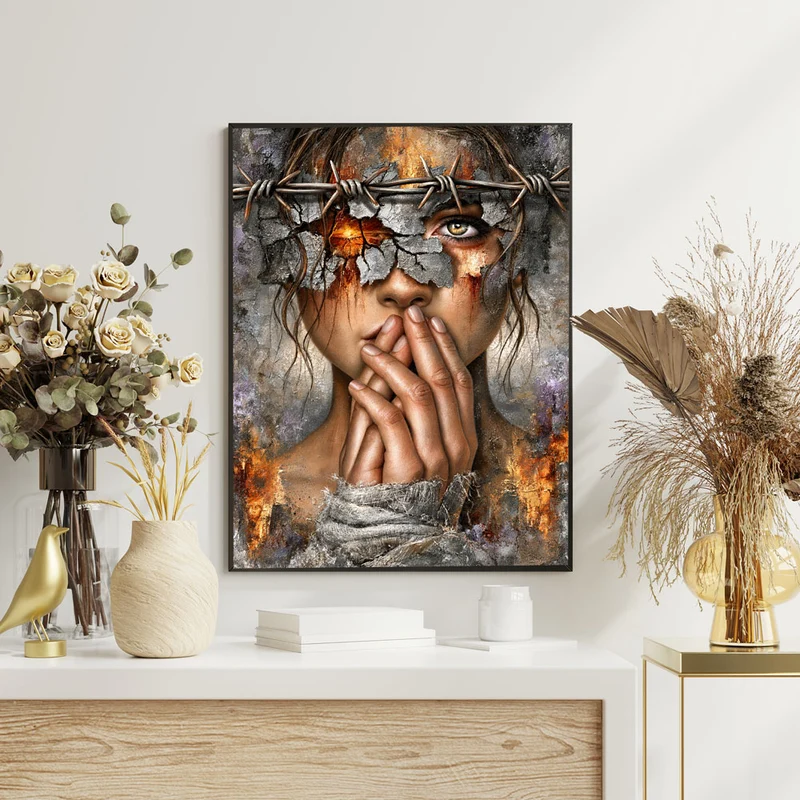 5D Diamond Painting – Amara hinter den Dornen