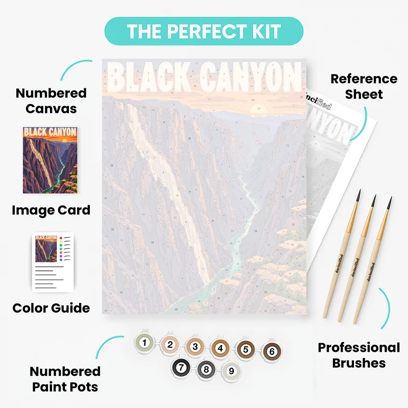 Painted Wall Sunset - Paint by Numbers Kit