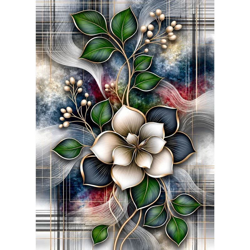 5D Diamond Painting – Elara im Seidengarten