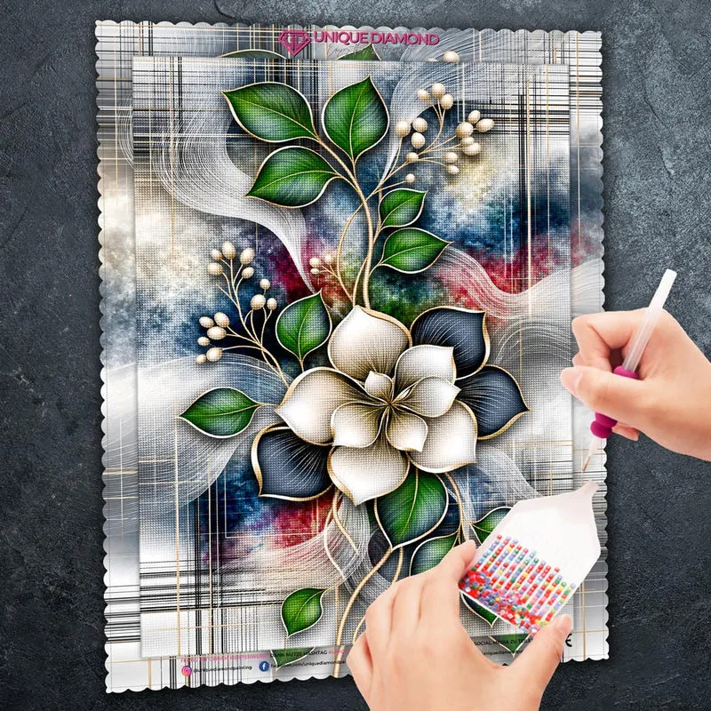 5D Diamond Painting – Elara im Seidengarten
