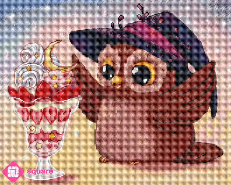 Diamond Painting - Franziska Detlefsen - Magical Strawberry Sundae