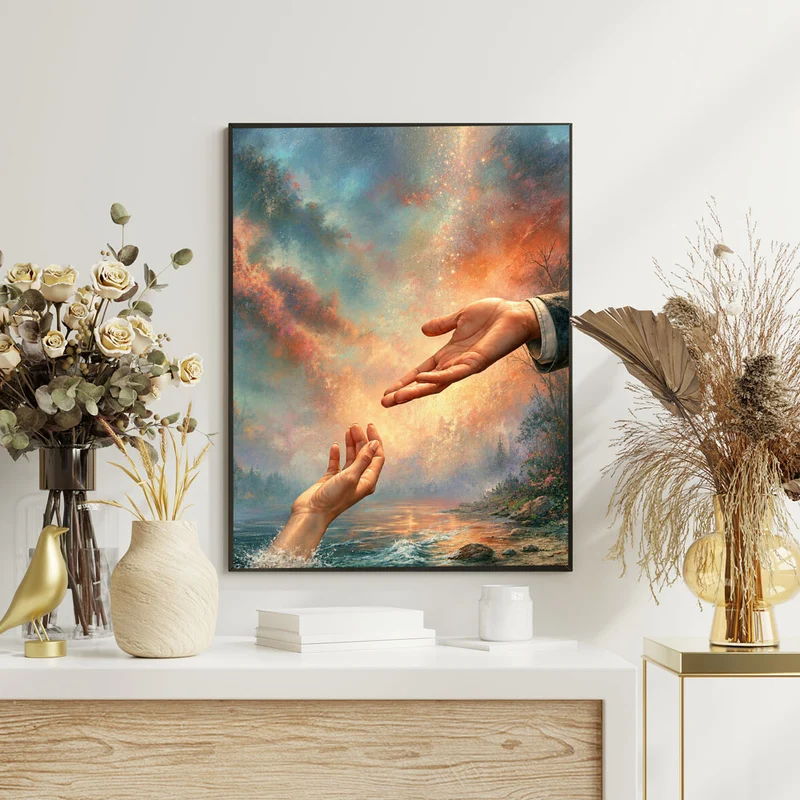5D Diamond Painting – Berührung der Hoffnung