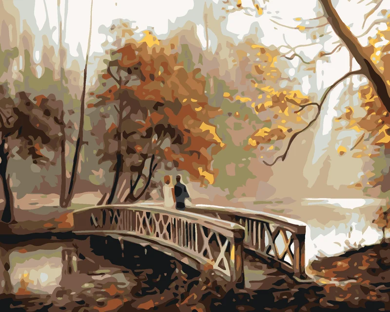 Diamond painting - ROMANTIK IM HERBST