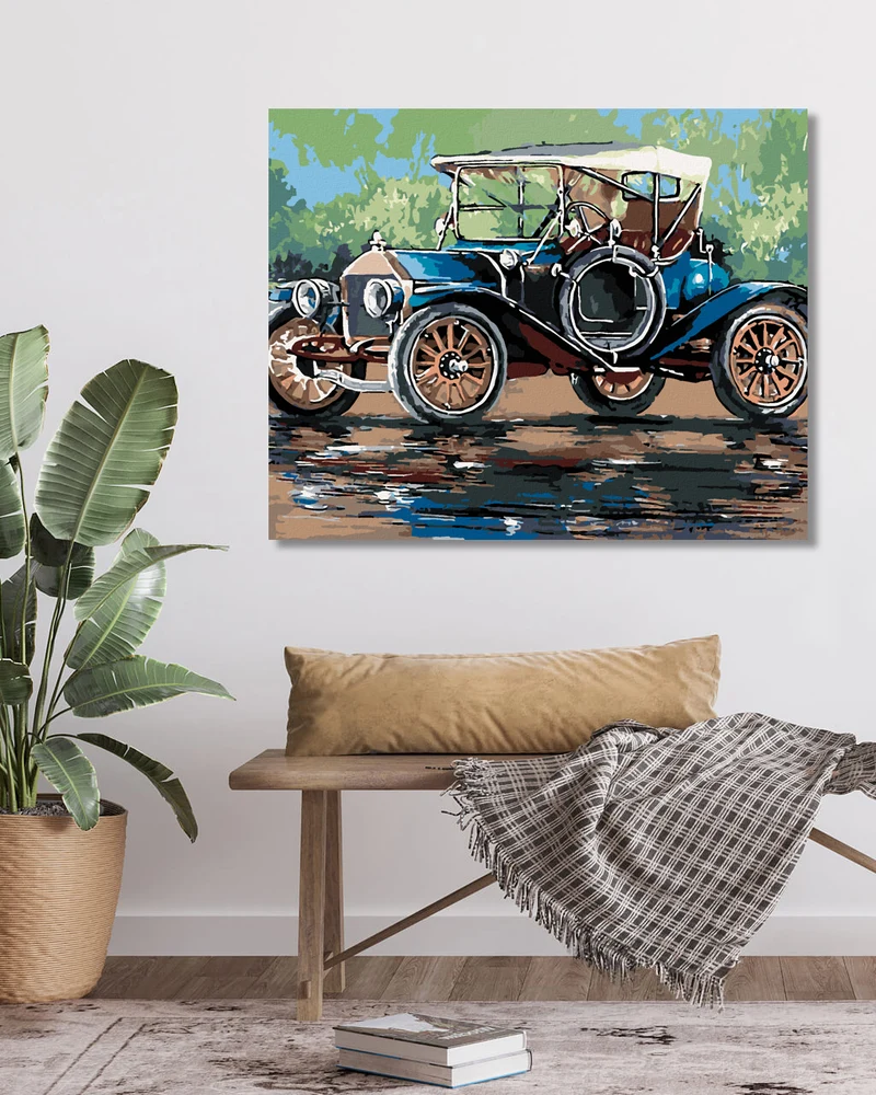 Diamond painting - RETRO AUTO MIT VERDECK