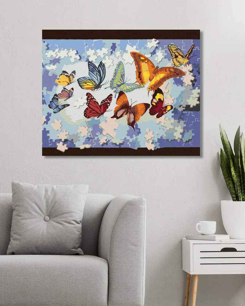Diamond painting - PUZZLE UND SCHMETTERLINGE (D. RUSTY RUST)