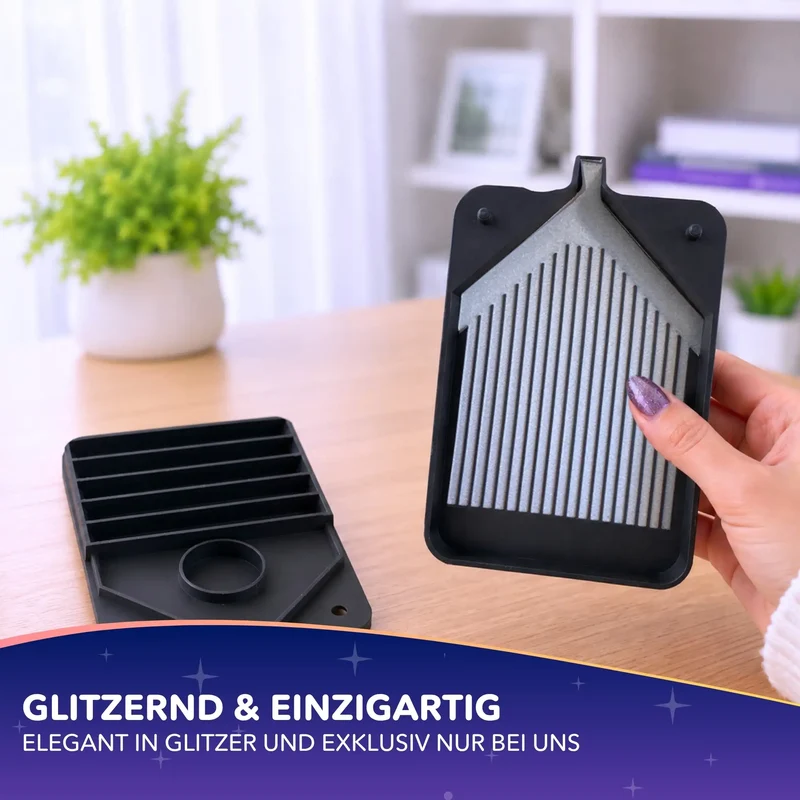 3D Glitzer Schiffchen M