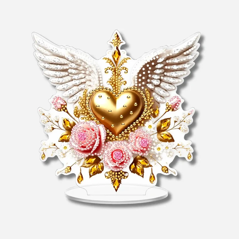 Diamond Painting - Aufsteller Herz & Flügel