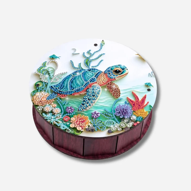 Diamond Painting Aufbewahrungsbox Schildkröte